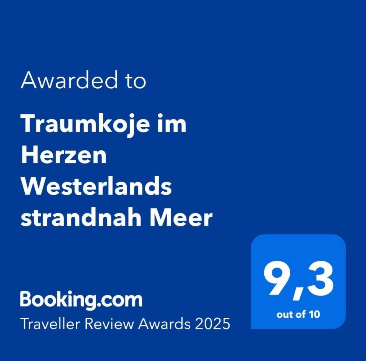 Traumkoje Im Herzen Westerlands Strandnah Meer Exterior foto